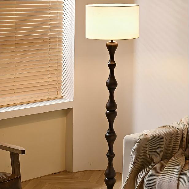 Drift Walnut Wood Floor Lamp