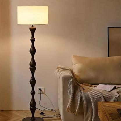 Drift Walnut Wood Floor Lamp