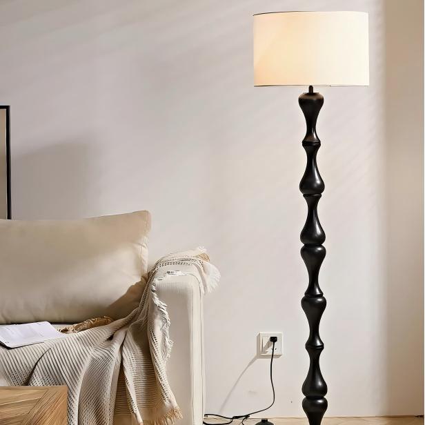 Drift Walnut Wood Floor Lamp
