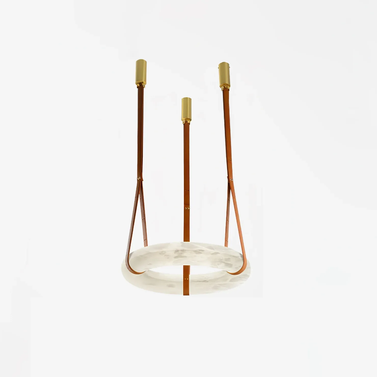 Hailie Vintage Unusual Resin Leather Pendant Light Living Dining Room