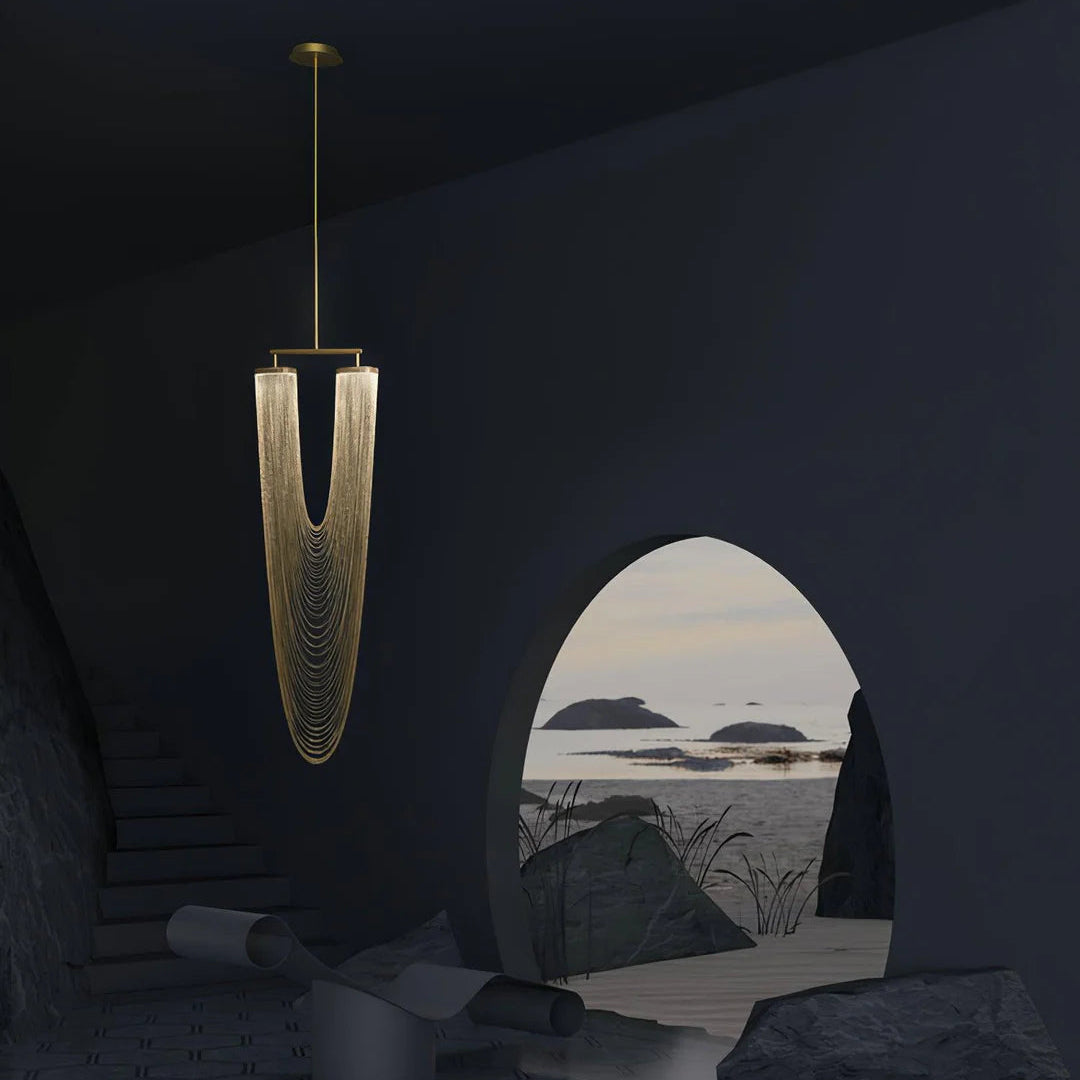 Axis Cascading Chain Drape Chandelier
