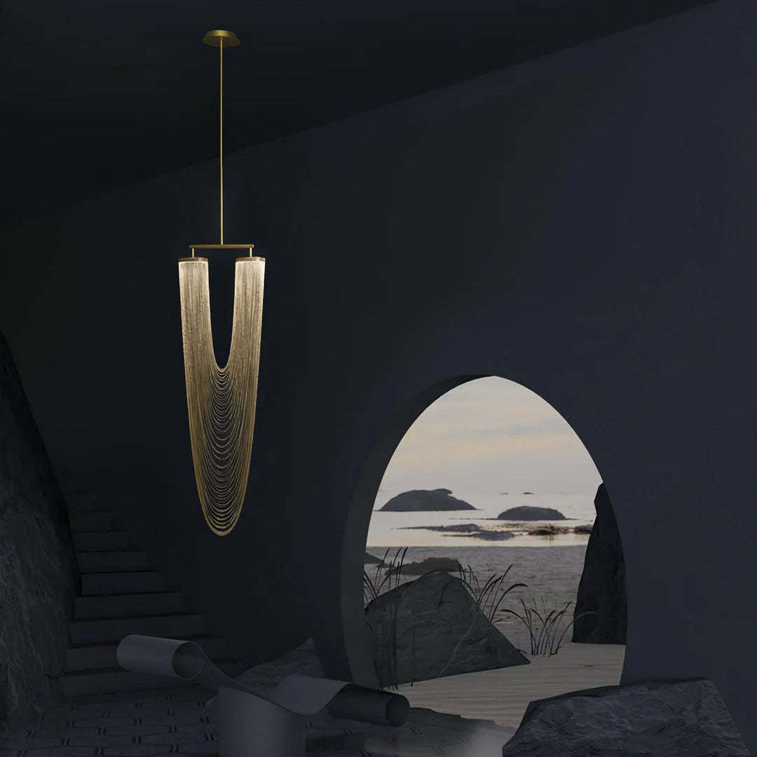 Axis Cascading Chain Drape Chandelier
