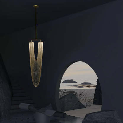 Axis Cascading Chain Drape Chandelier