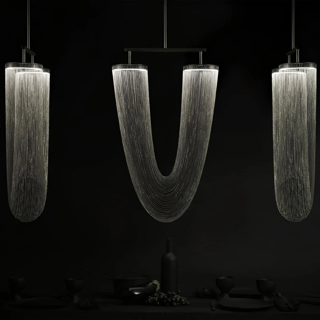 Axis Cascading Chain Drape Chandelier