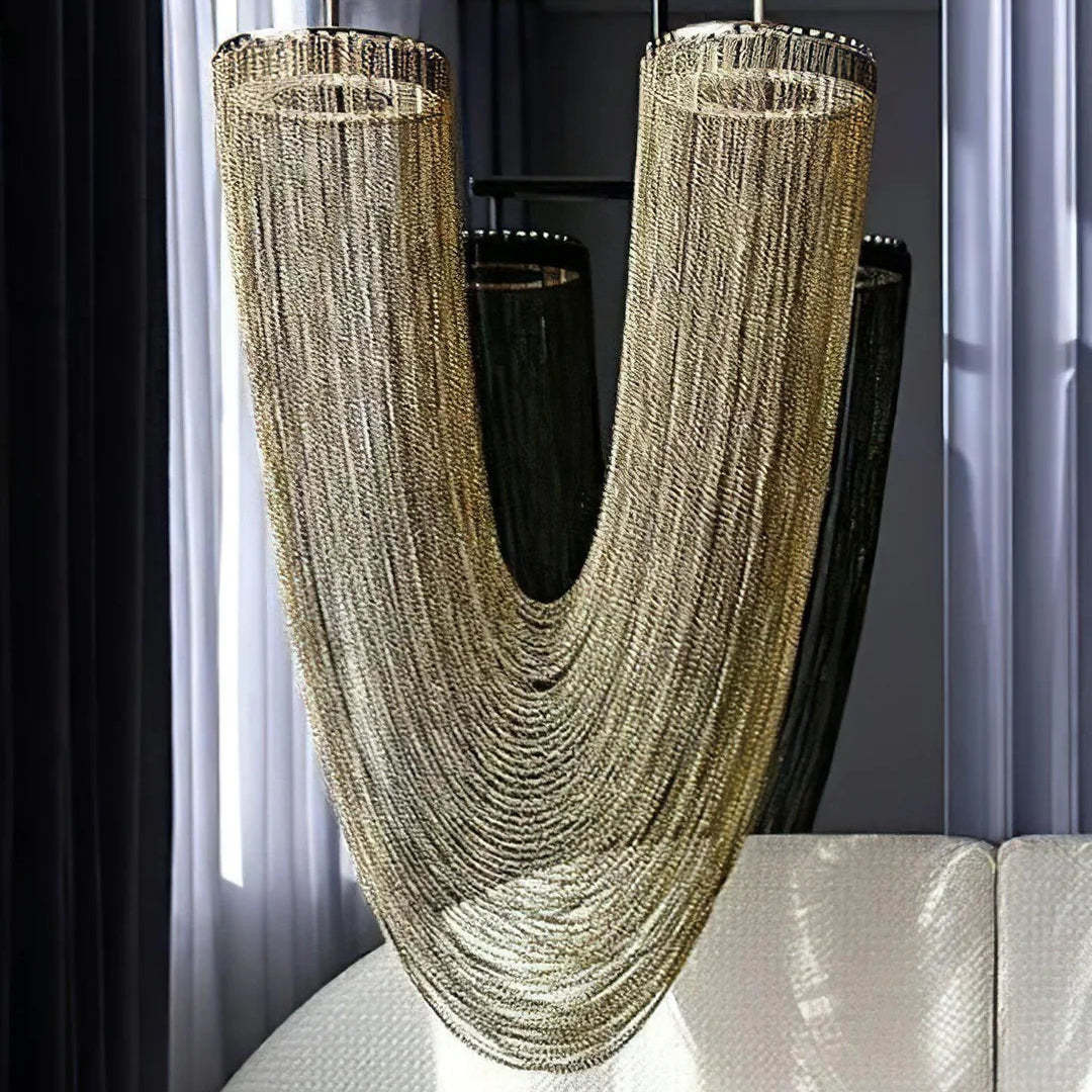 Axis Cascading Chain Drape Chandelier