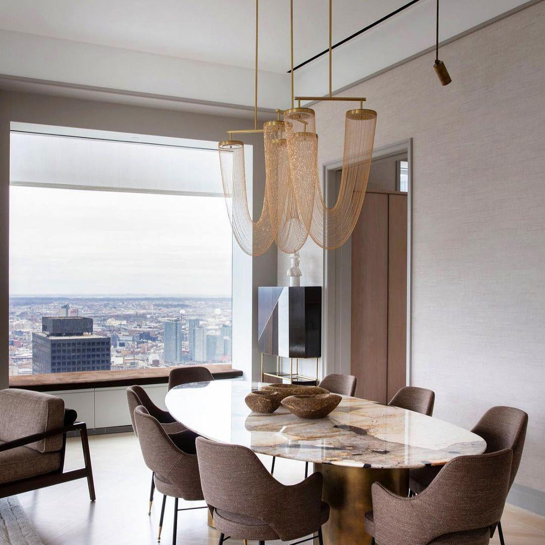 Axis Cascading Chain Drape Chandelier
