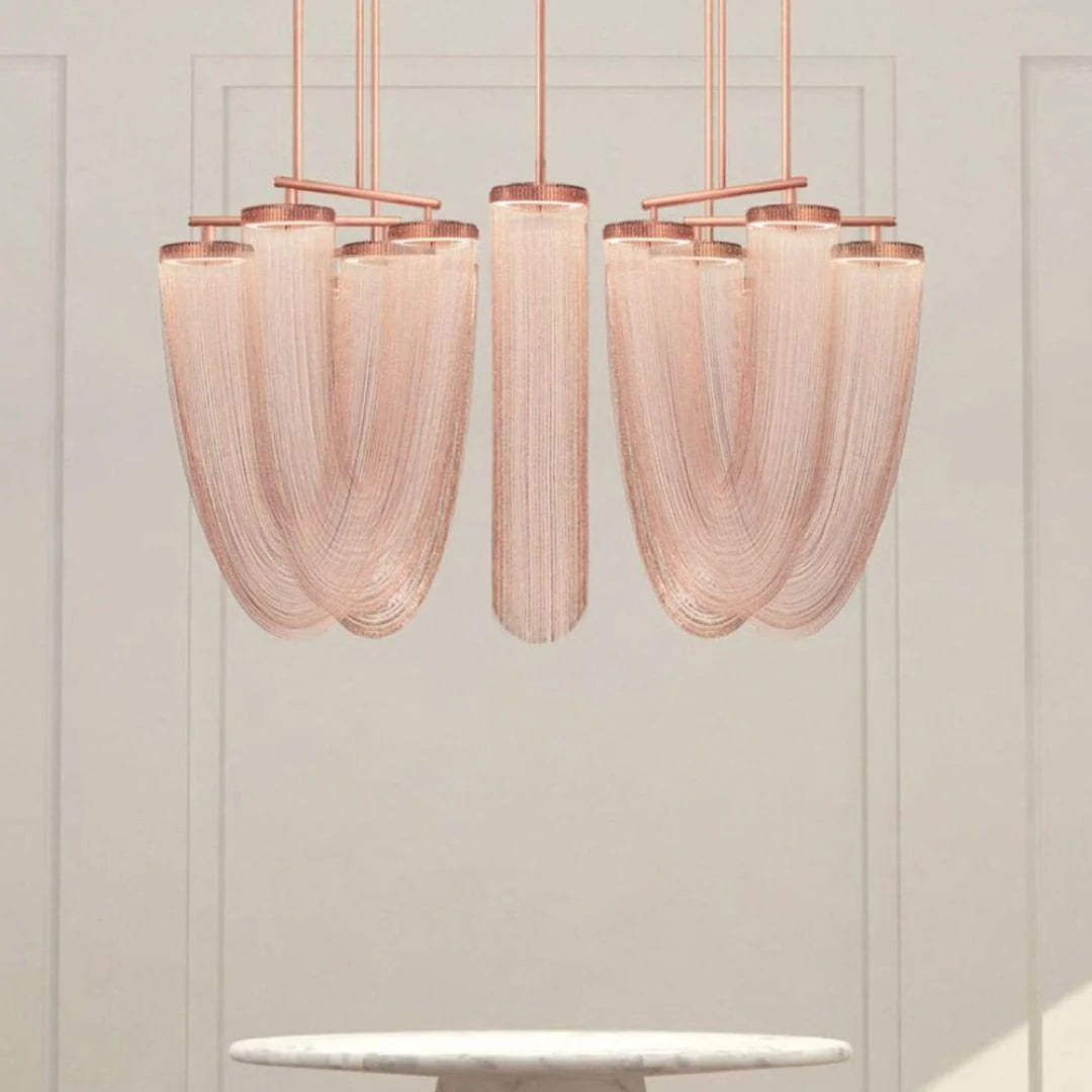 Axis Cascading Chain Drape Chandelier
