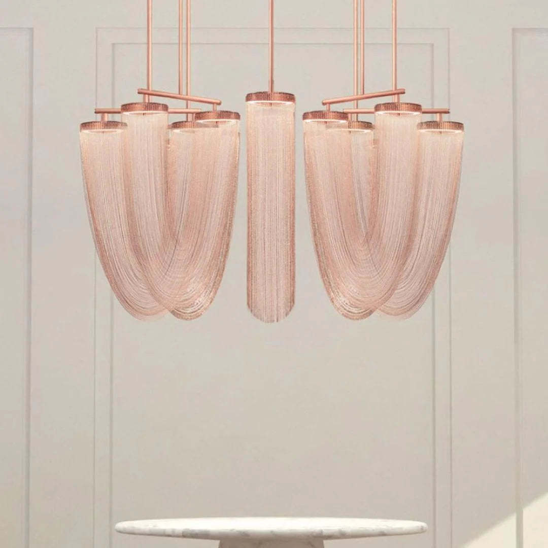 Axis Cascading Chain Drape Chandelier