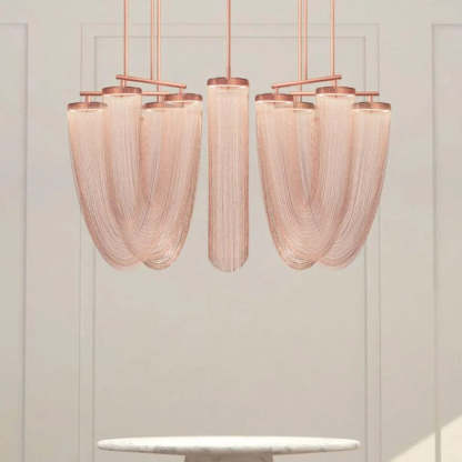 Axis Cascading Chain Drape Chandelier