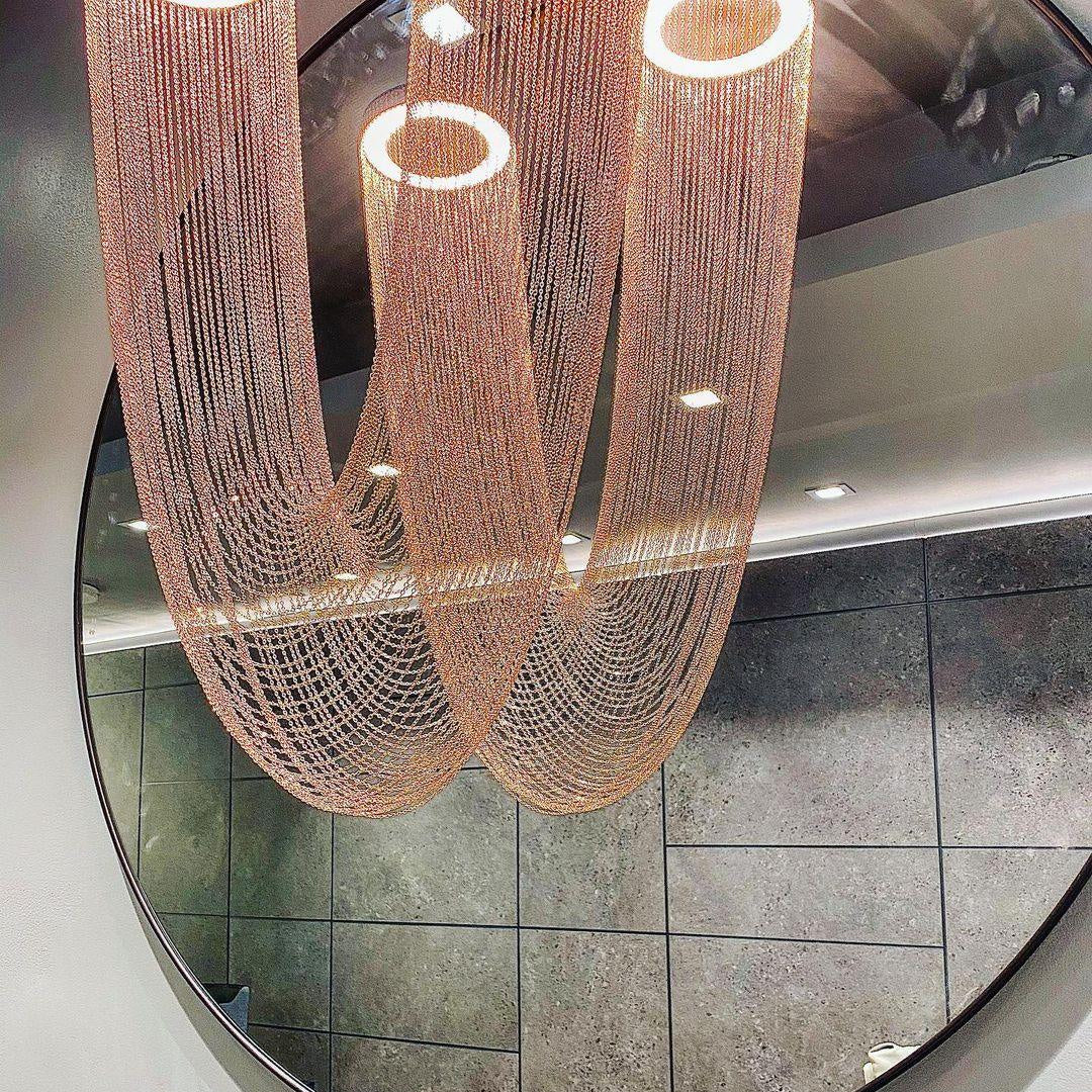 Axis Cascading Chain Drape Chandelier