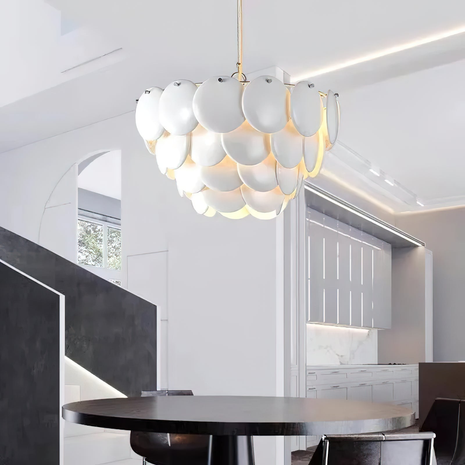 Muse Ceramic Metal Chandelier