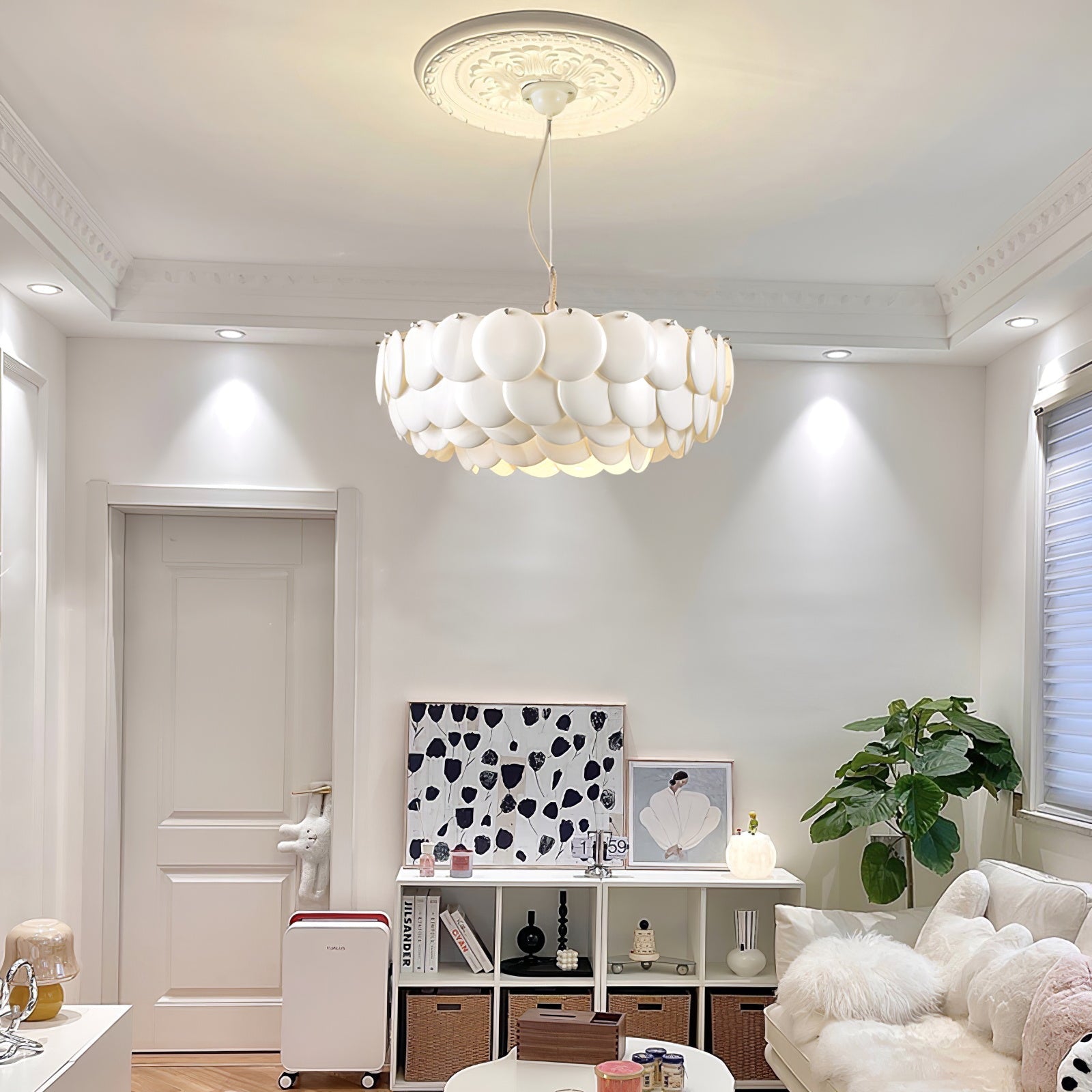 Muse Ceramic Metal Chandelier