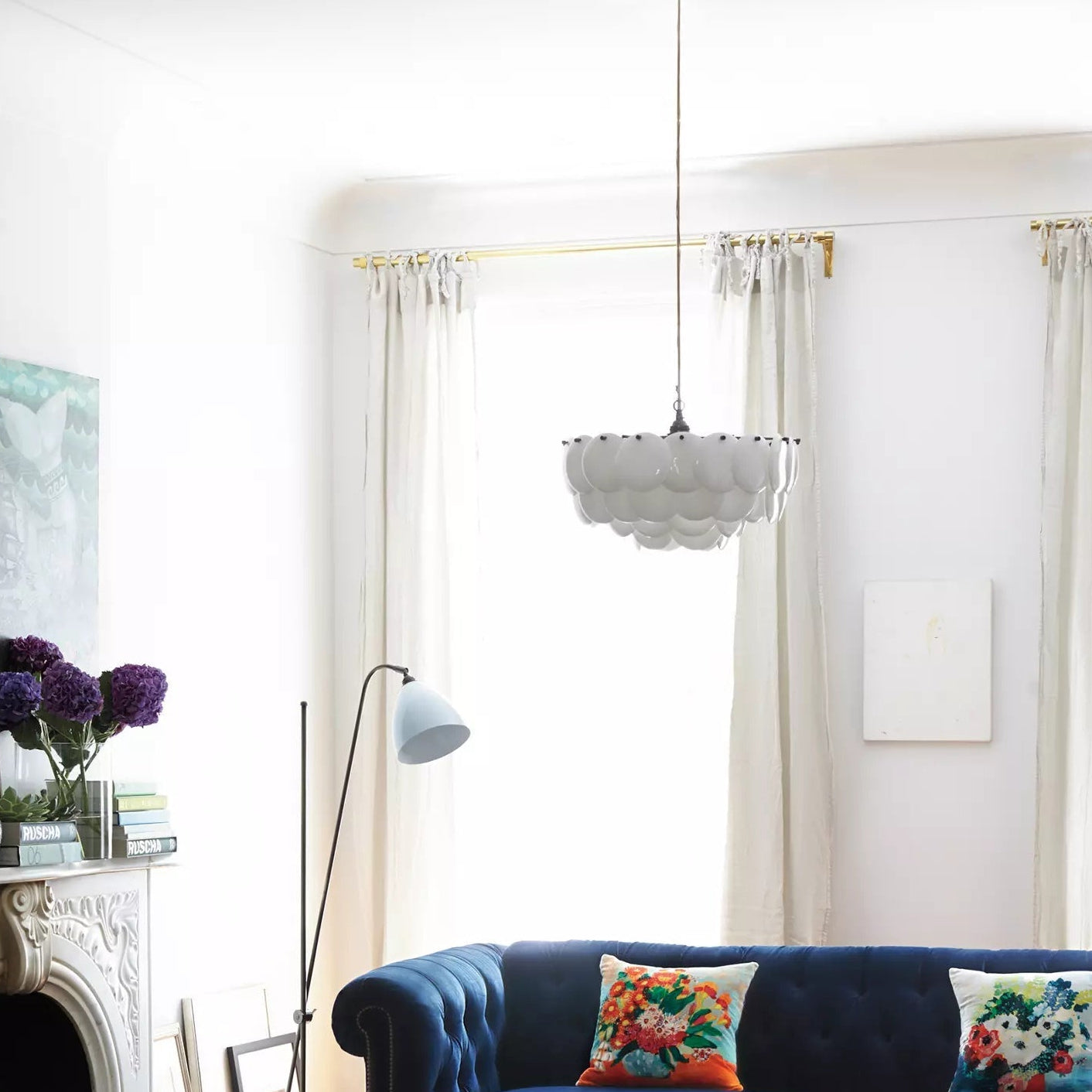 Muse Ceramic Metal Chandelier