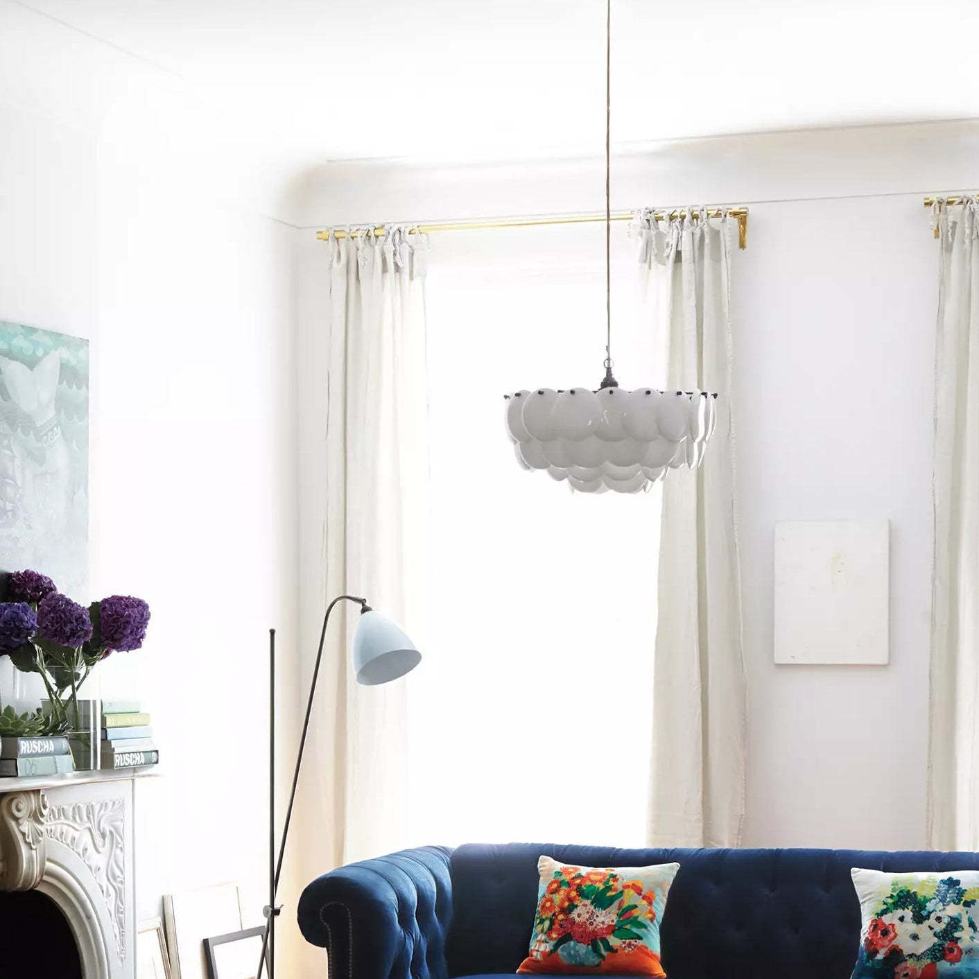 Muse Ceramic Metal Chandelier