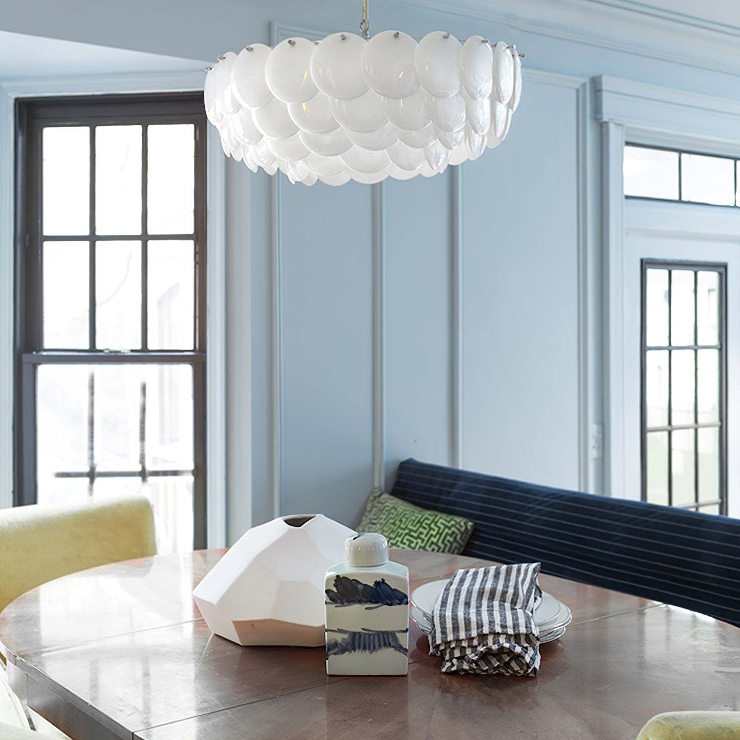Muse Ceramic Metal Chandelier