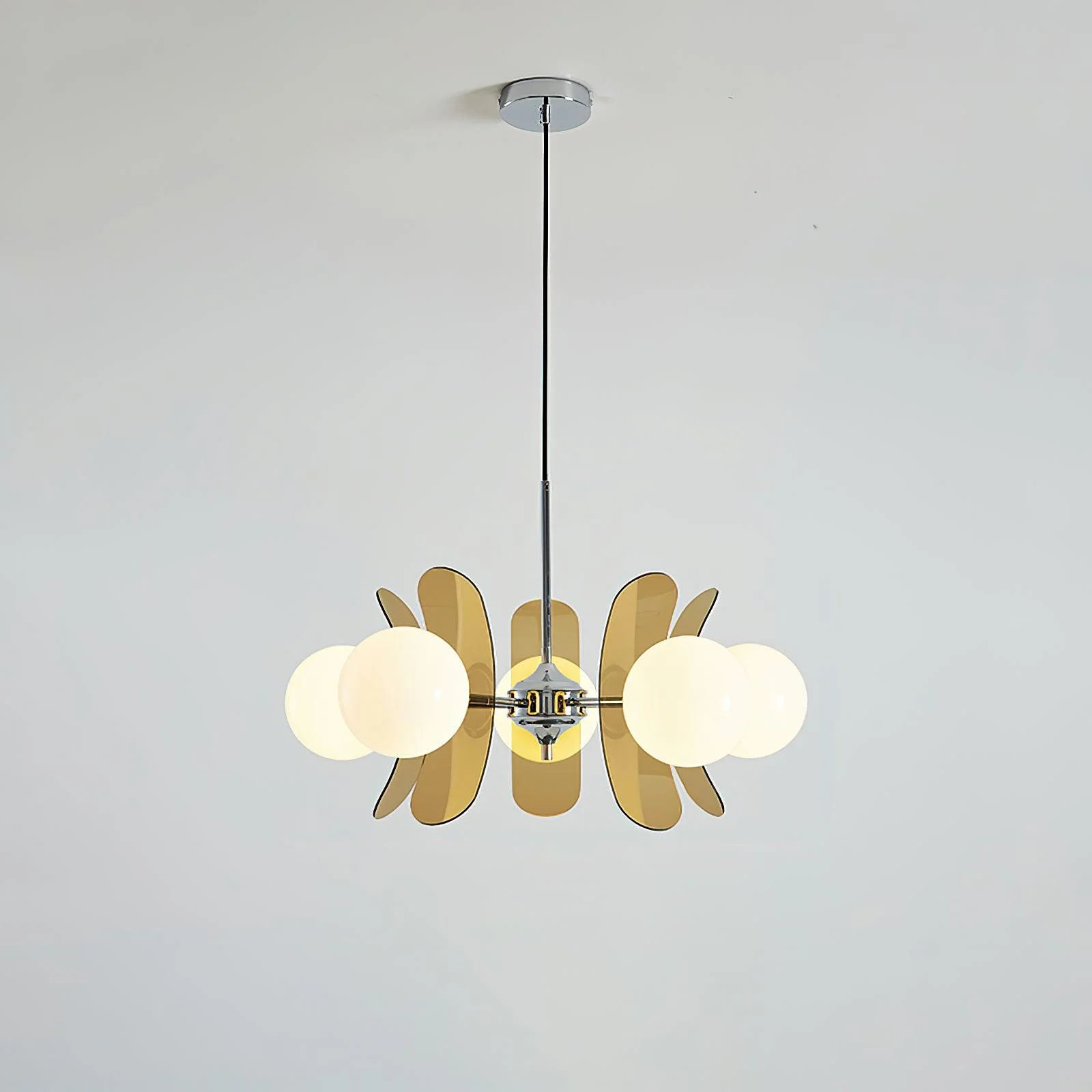 Valentina Modern Metal Glass Pendant Light Bedroom Living Room