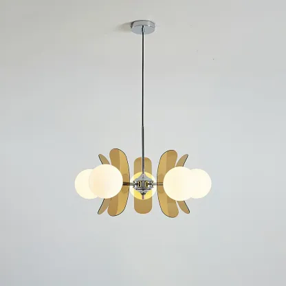 Valentina Modern Metal Glass Pendant Light Bedroom Living Room