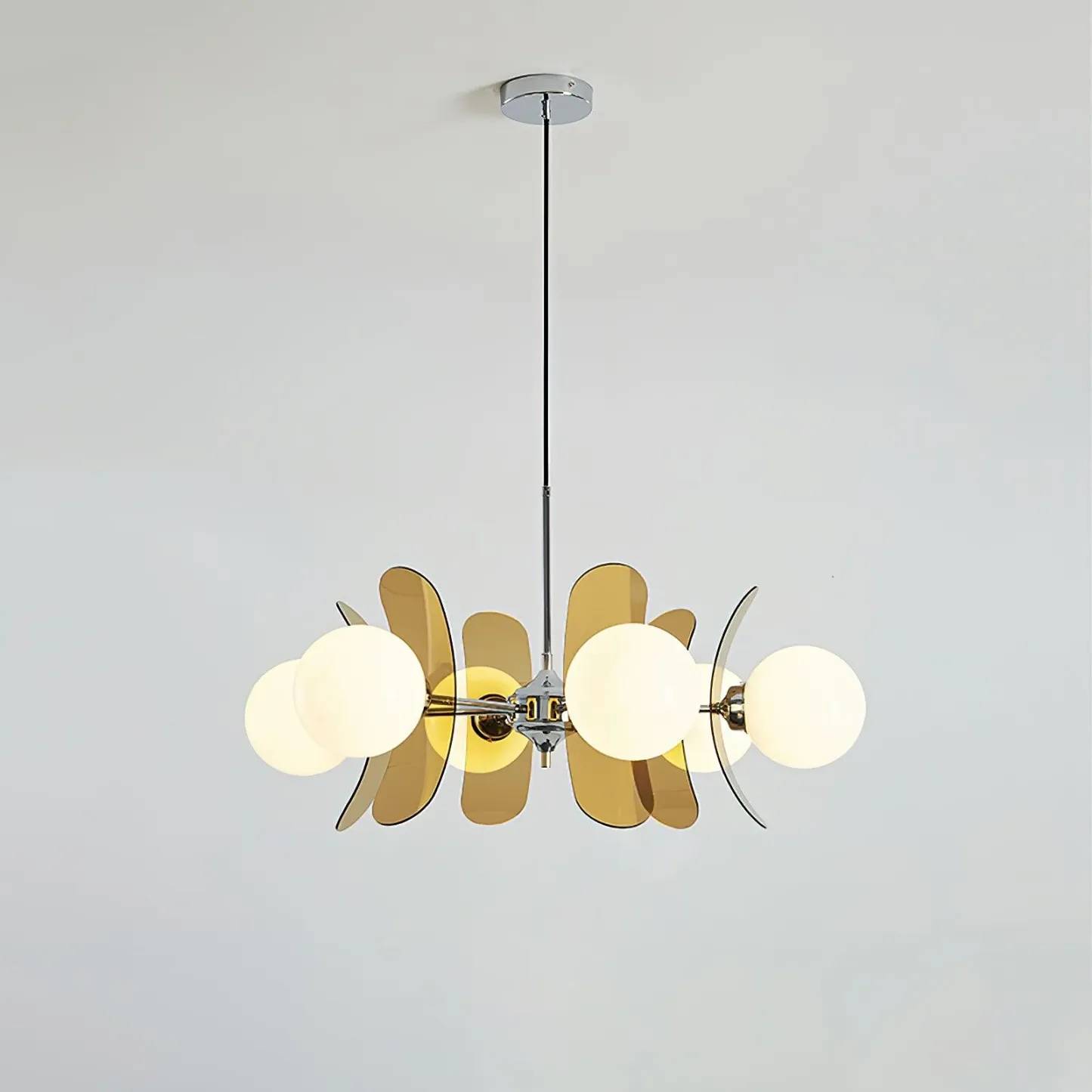 Valentina Modern Metal Glass Pendant Light Bedroom Living Room