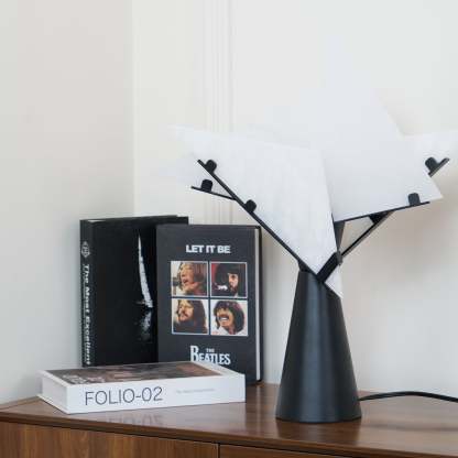 Dune Alabaster Geometric Table Lamp