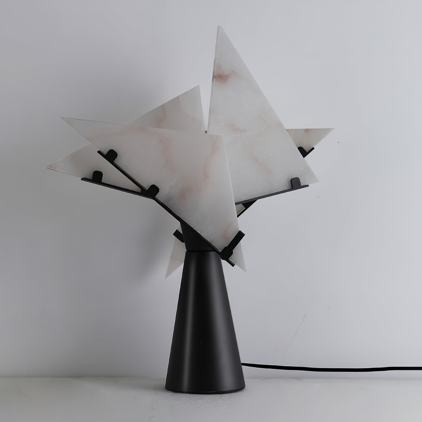 Dune Alabaster Geometric Table Lamp