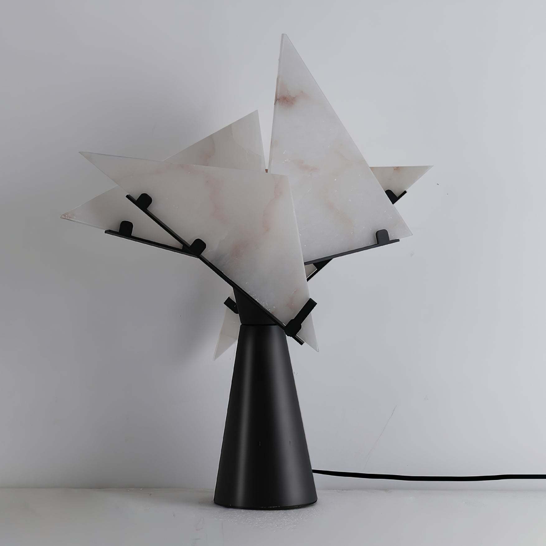 Dune Alabaster Geometric Table Lamp