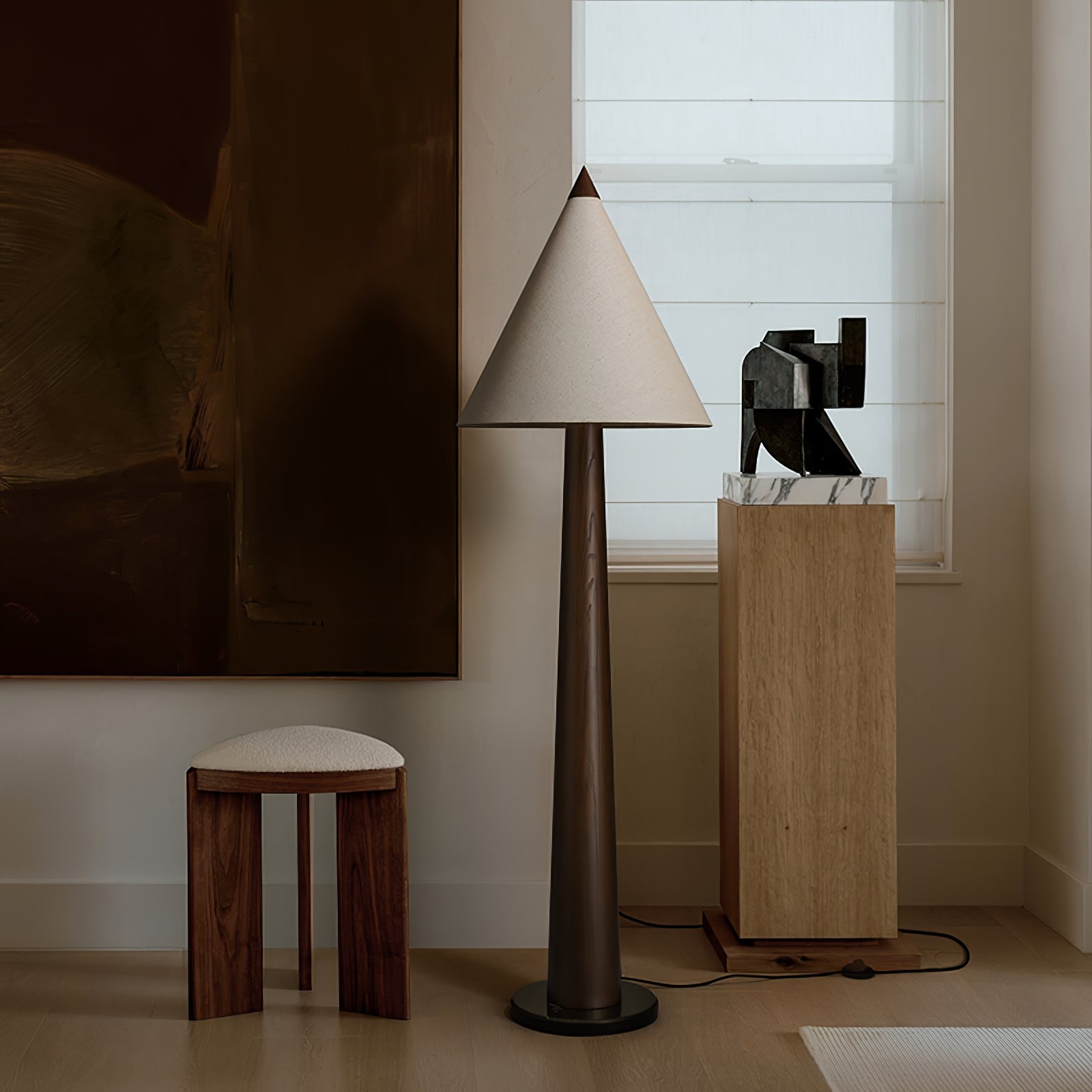 Drift Pinecone Wooden Floor Lamp