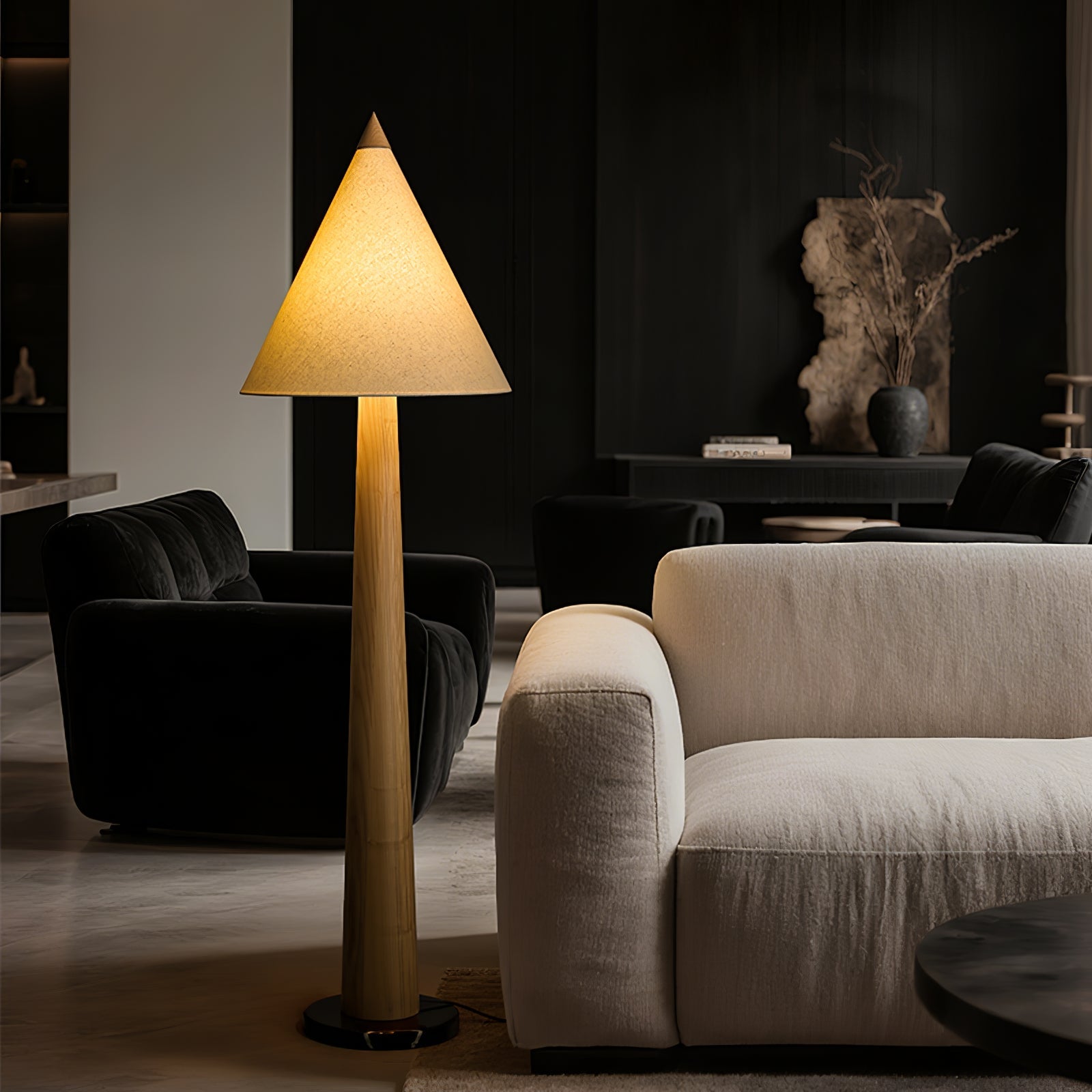 Drift Pinecone Wooden Floor Lamp
