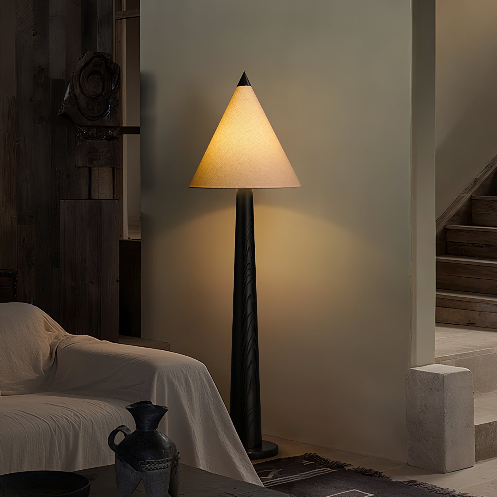 Drift Pinecone Wooden Floor Lamp