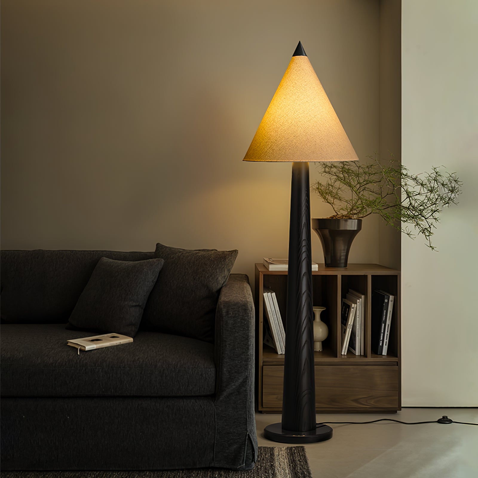 Drift Pinecone Wooden Floor Lamp