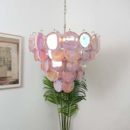 Verona Murano Glass Disc Chandelier