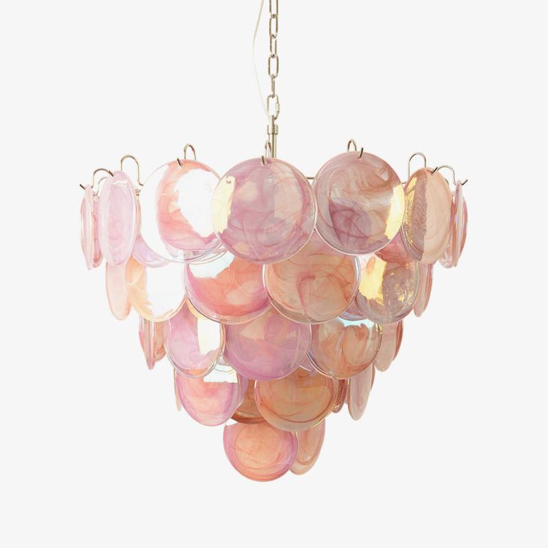 Verona Murano Glass Disc Chandelier