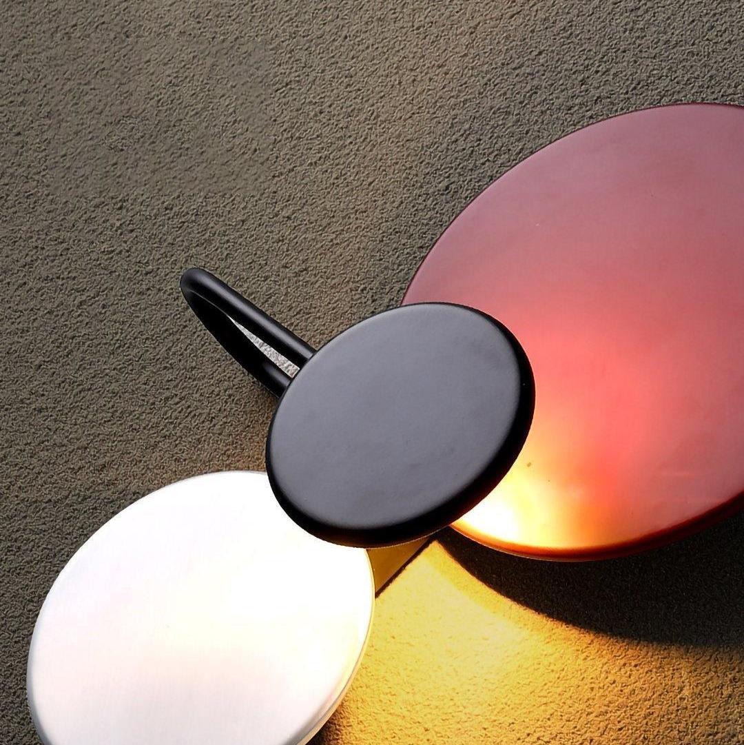 Retro Multicolor Metal Disc Wall Light Black