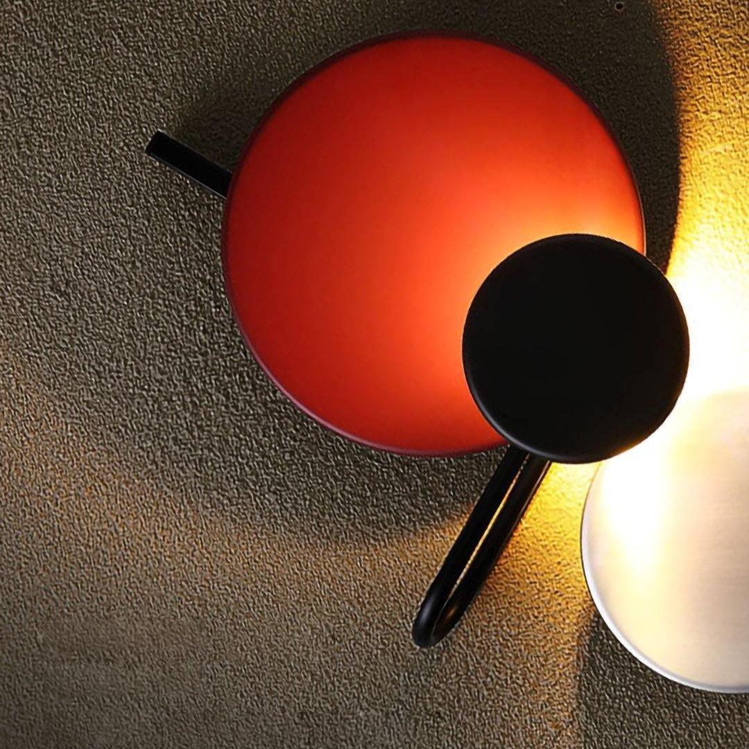 Retro Multicolor Metal Disc Wall Light Black