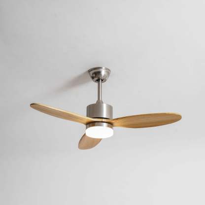 Ventilador de Techo con Luz HushGlow con acabado de pantalla en Blanco.
