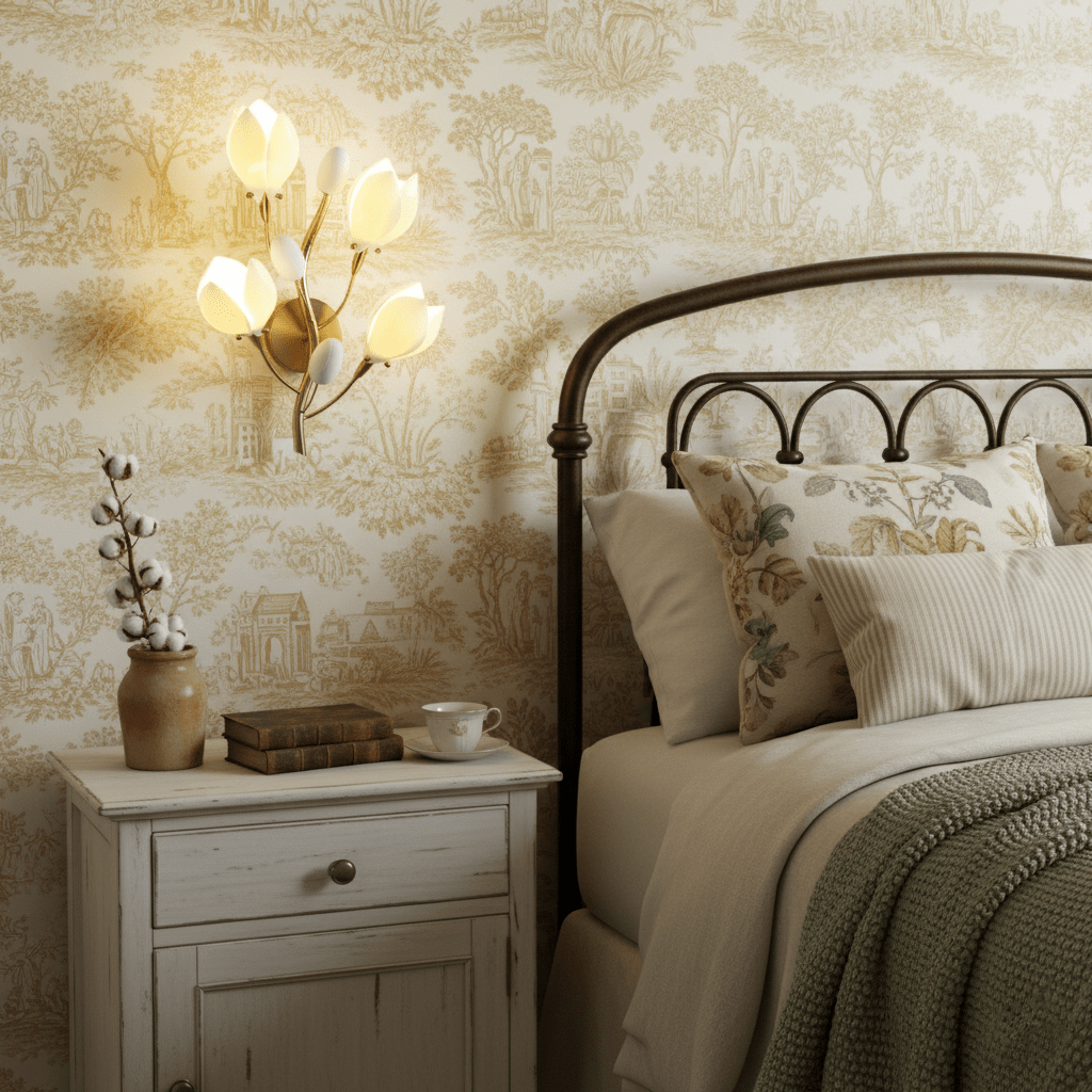 Porcelain Magnolia Aplique
