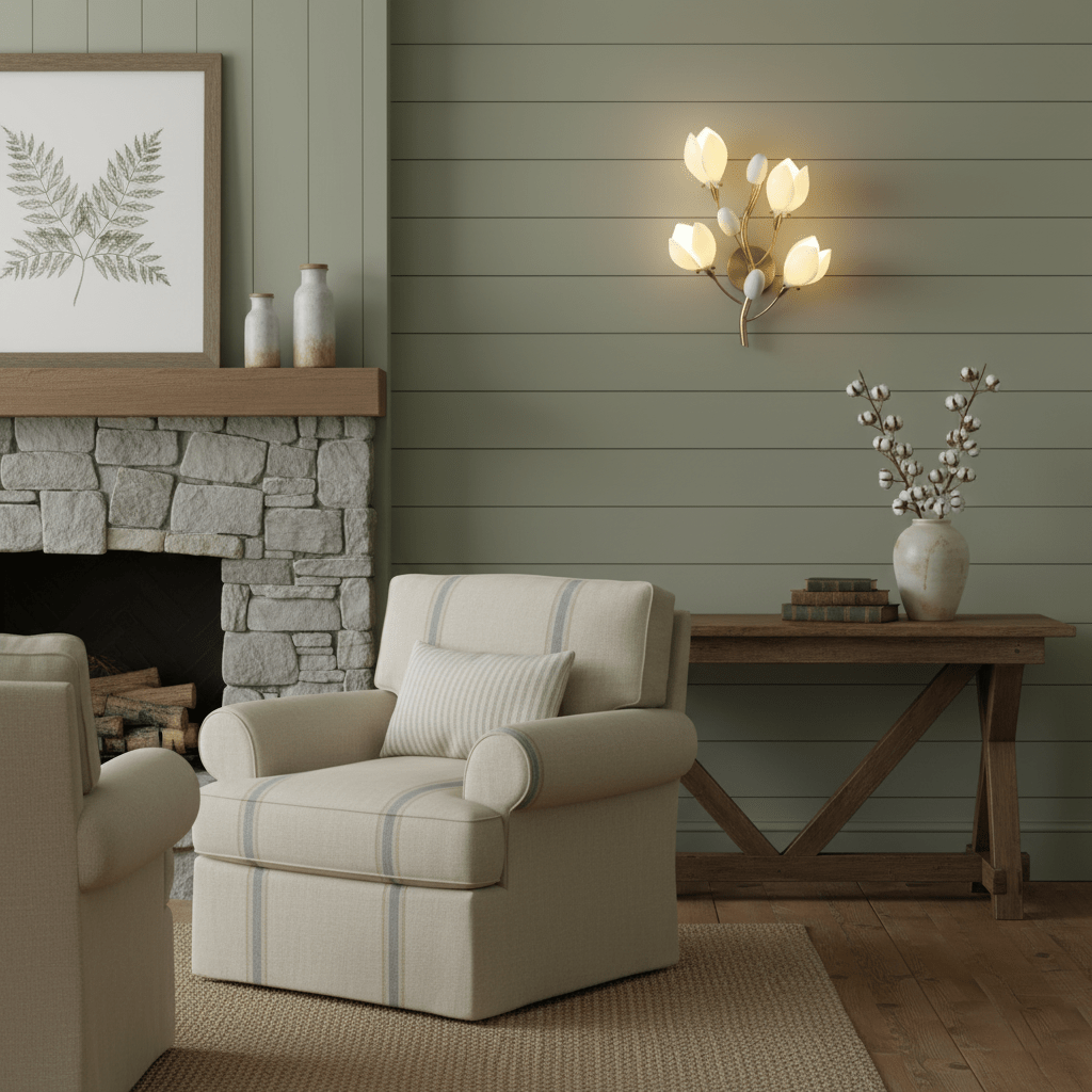 Porcelain Magnolia Aplique