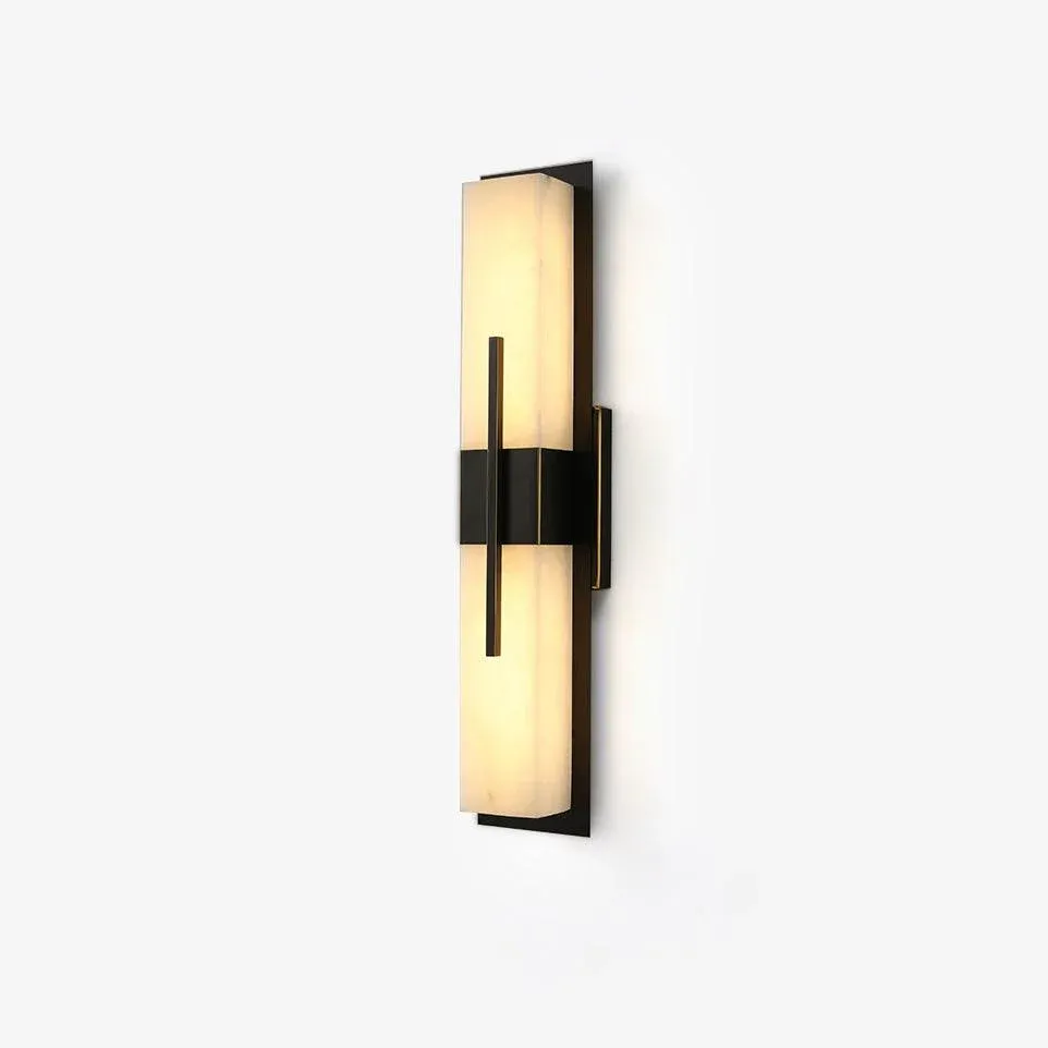 Edge Moderno Acrílico Negro Blanco Lámpara de Pared Impermeable Jardín Parque