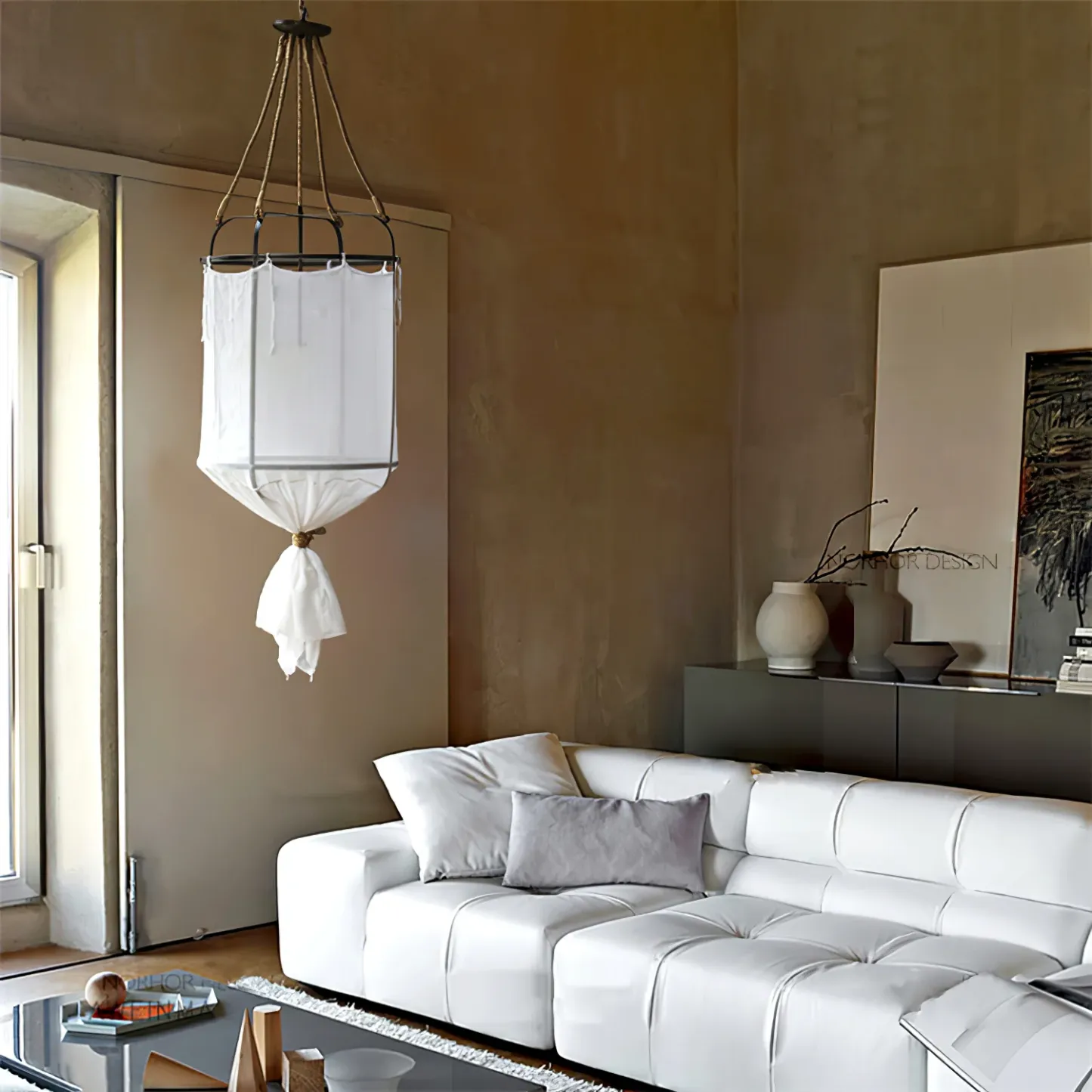 Renée Modern Cottage Fabric Pendant Light Shades Living Room Bedroom