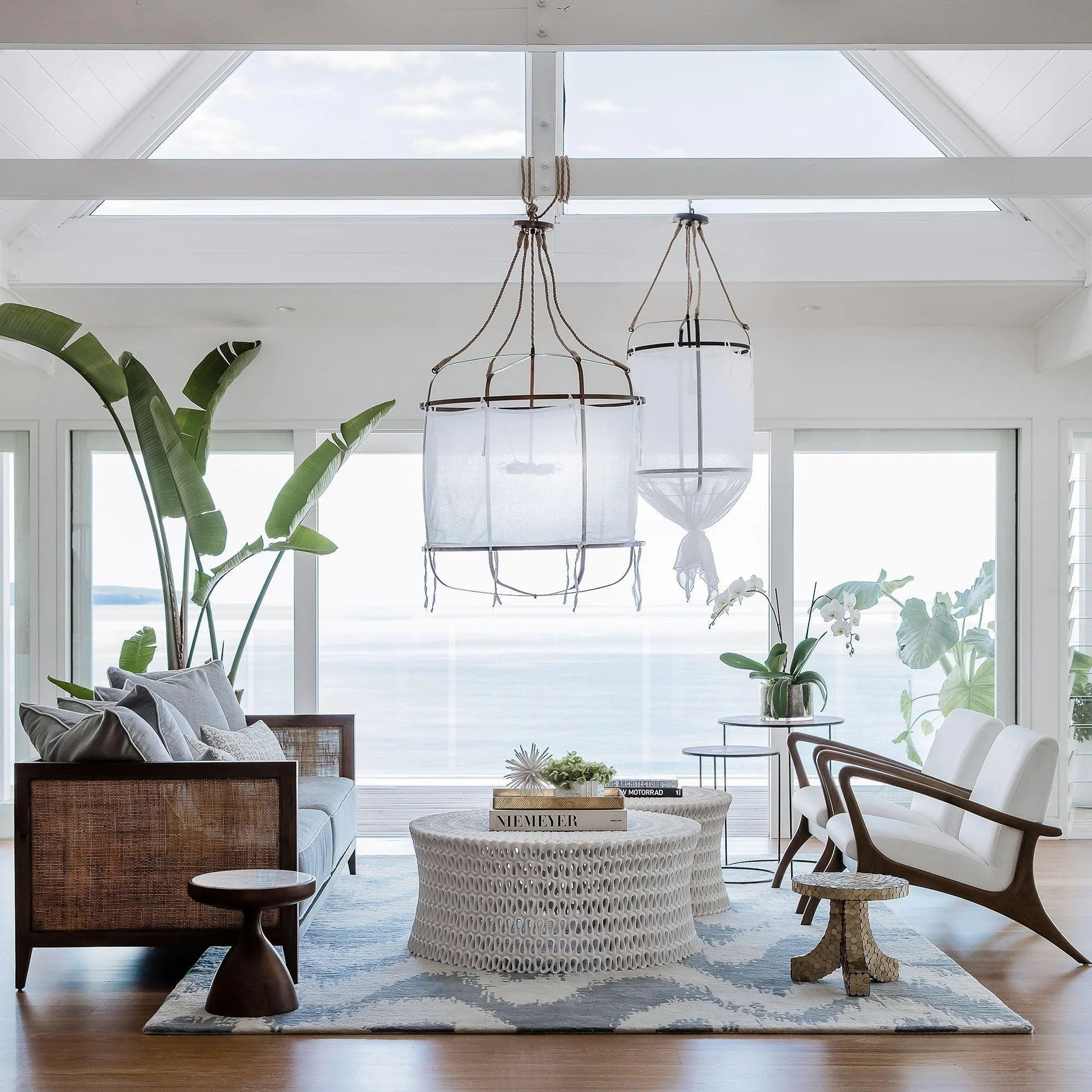 Renée Modern Cottage Fabric Pendant Light Shades Living Room Bedroom