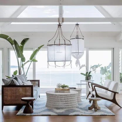 Renée Modern Cottage Fabric Pendant Light Shades Living Room Bedroom