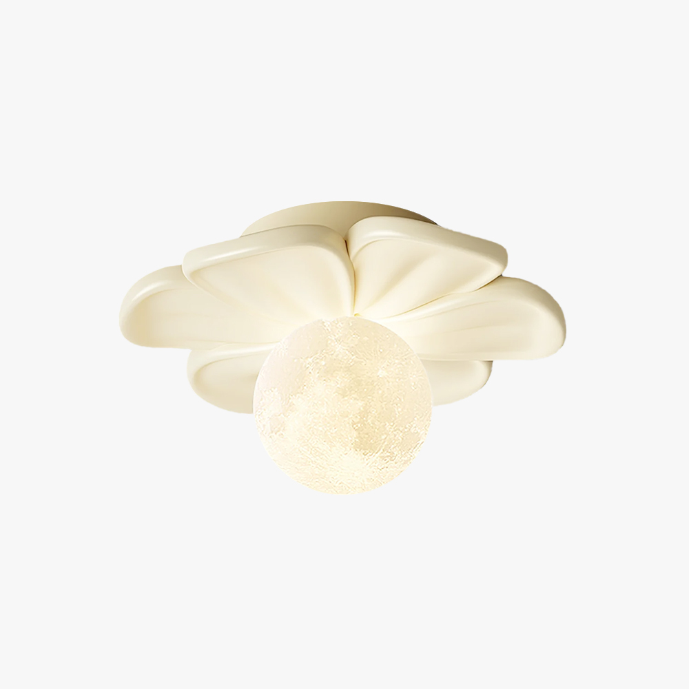 Carins Resin Pink Beige Flower Ceiling Lamp Dining Room Bedroom