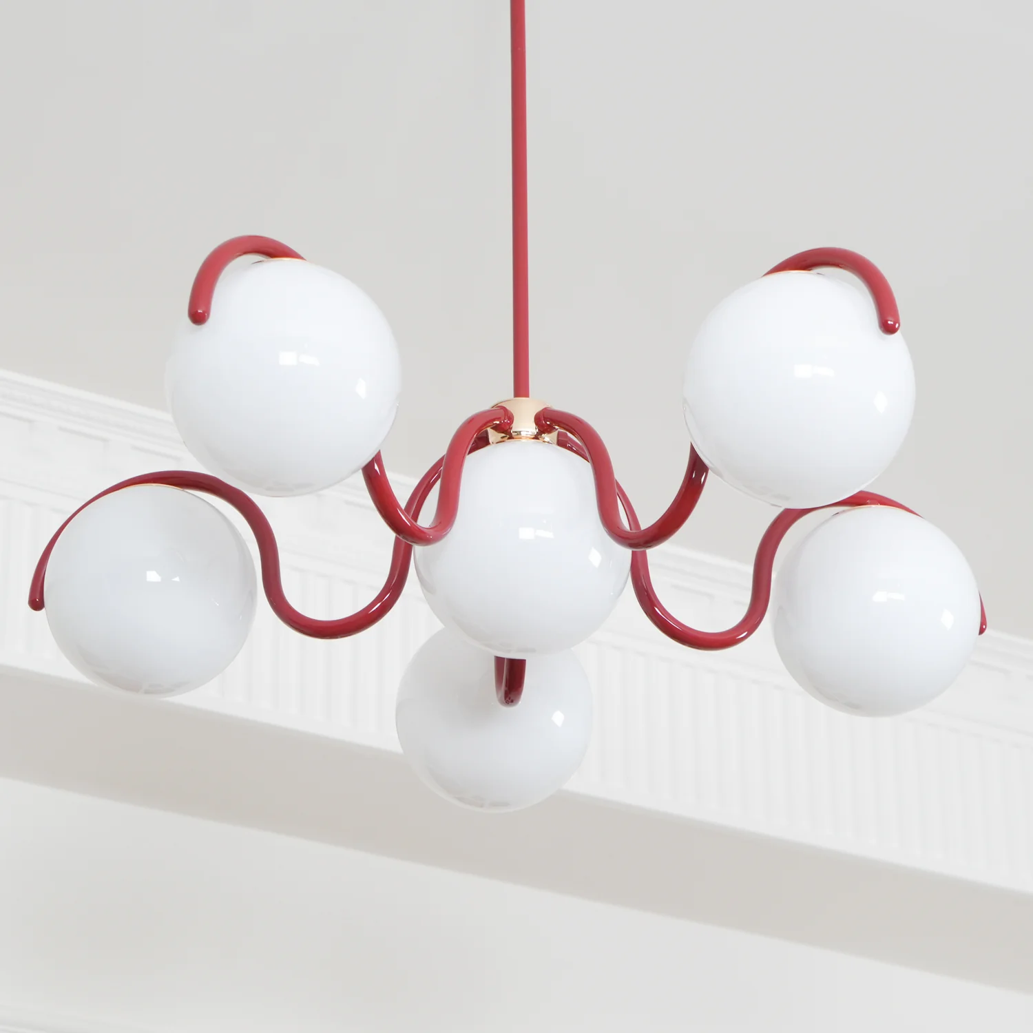 Valentina Antiguo Metal Vidrio Lámparas de Araña Dormitorio Salón