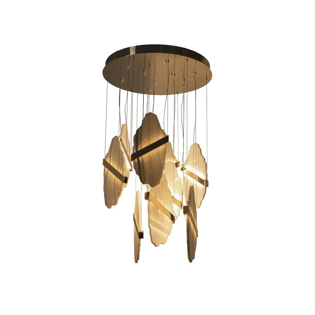 Artelux Highend Modern Sculptural Alabaster Chandelier