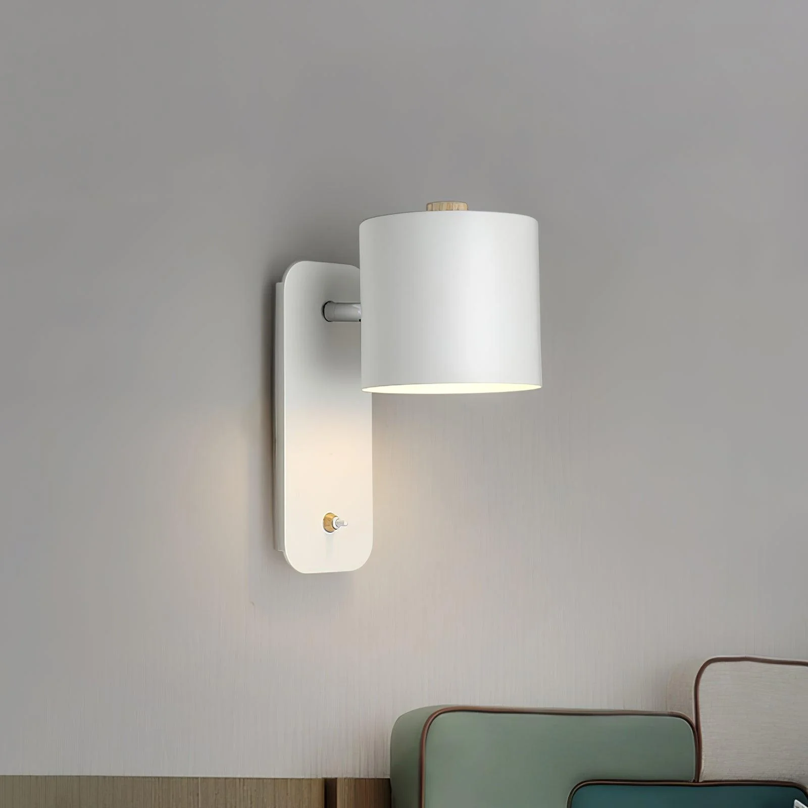 Edge Moderno Minimalismo Metal Lámpara de Pared Dormitorio Salón Pasillo