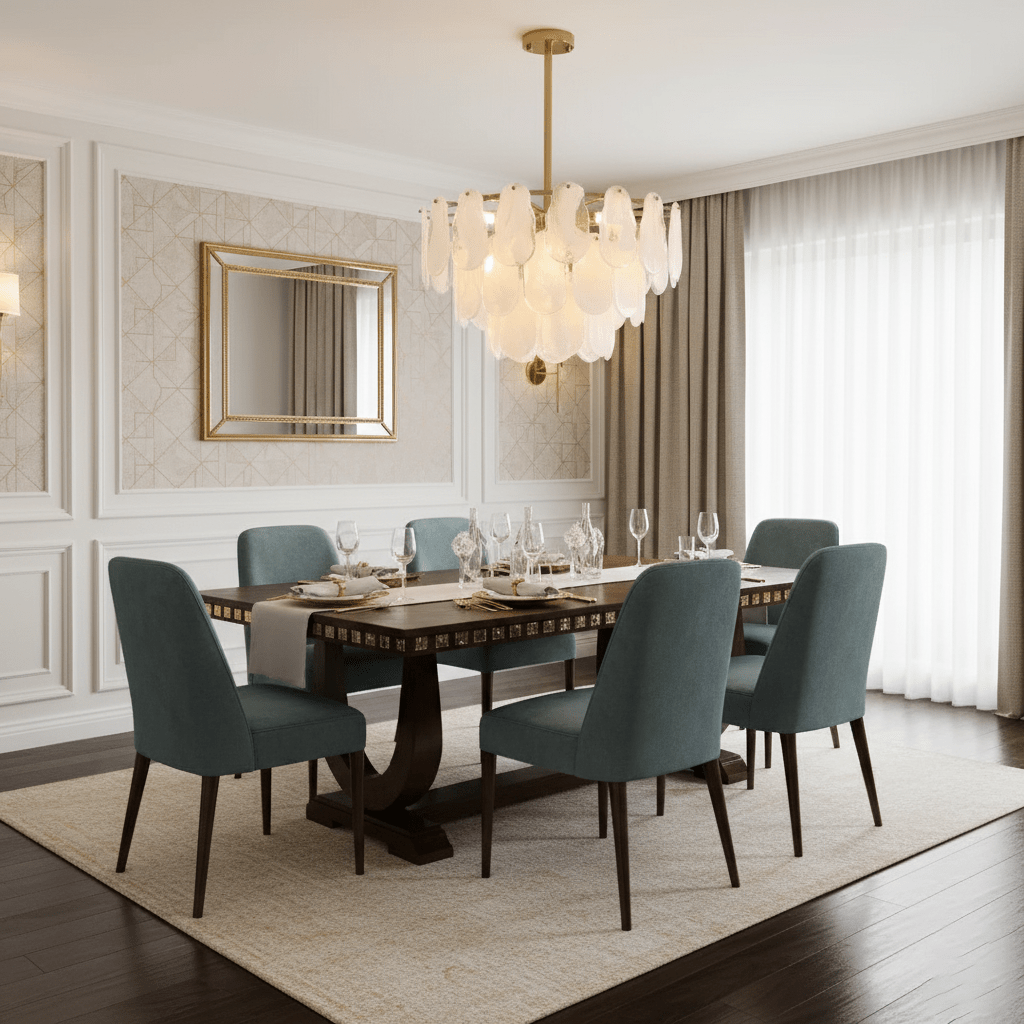 Verona Cloud Glass Tiered Brass Chandelier