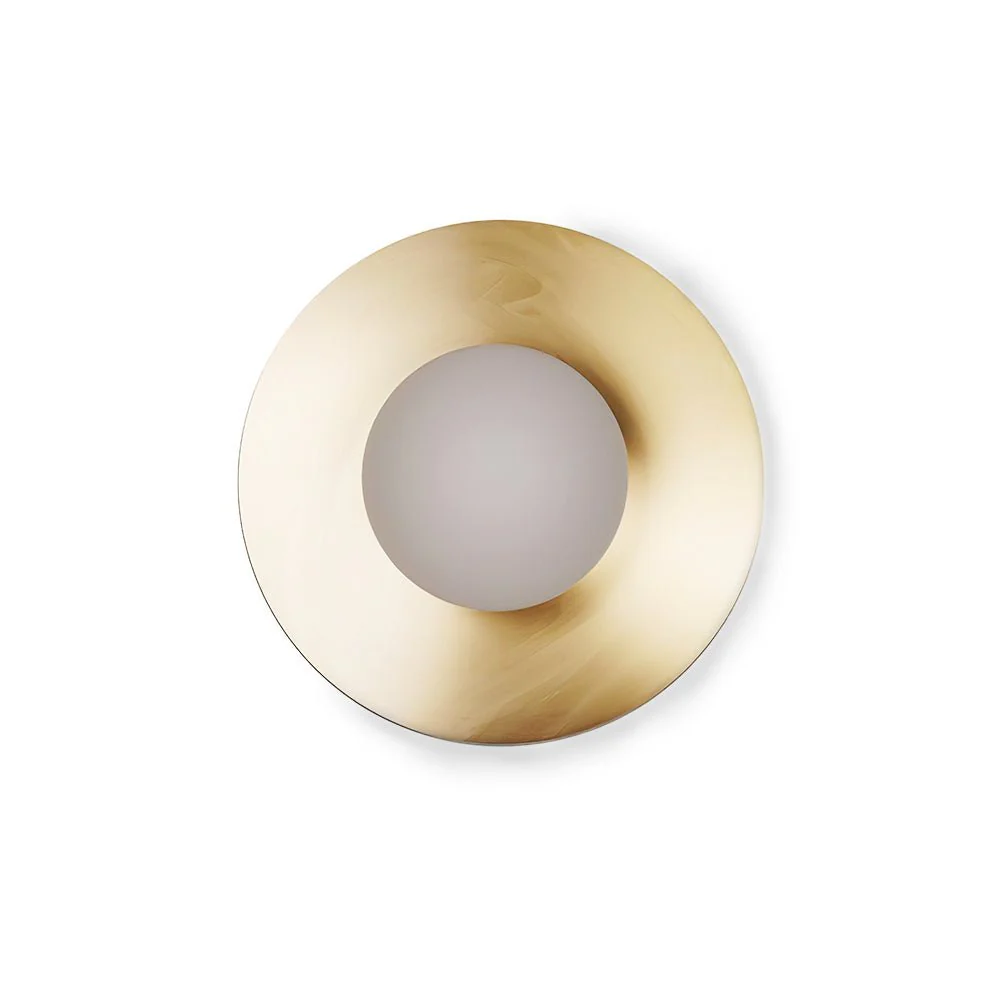 Orr Modern Minimalism Round Glass Wall Light Bedroom Living Room