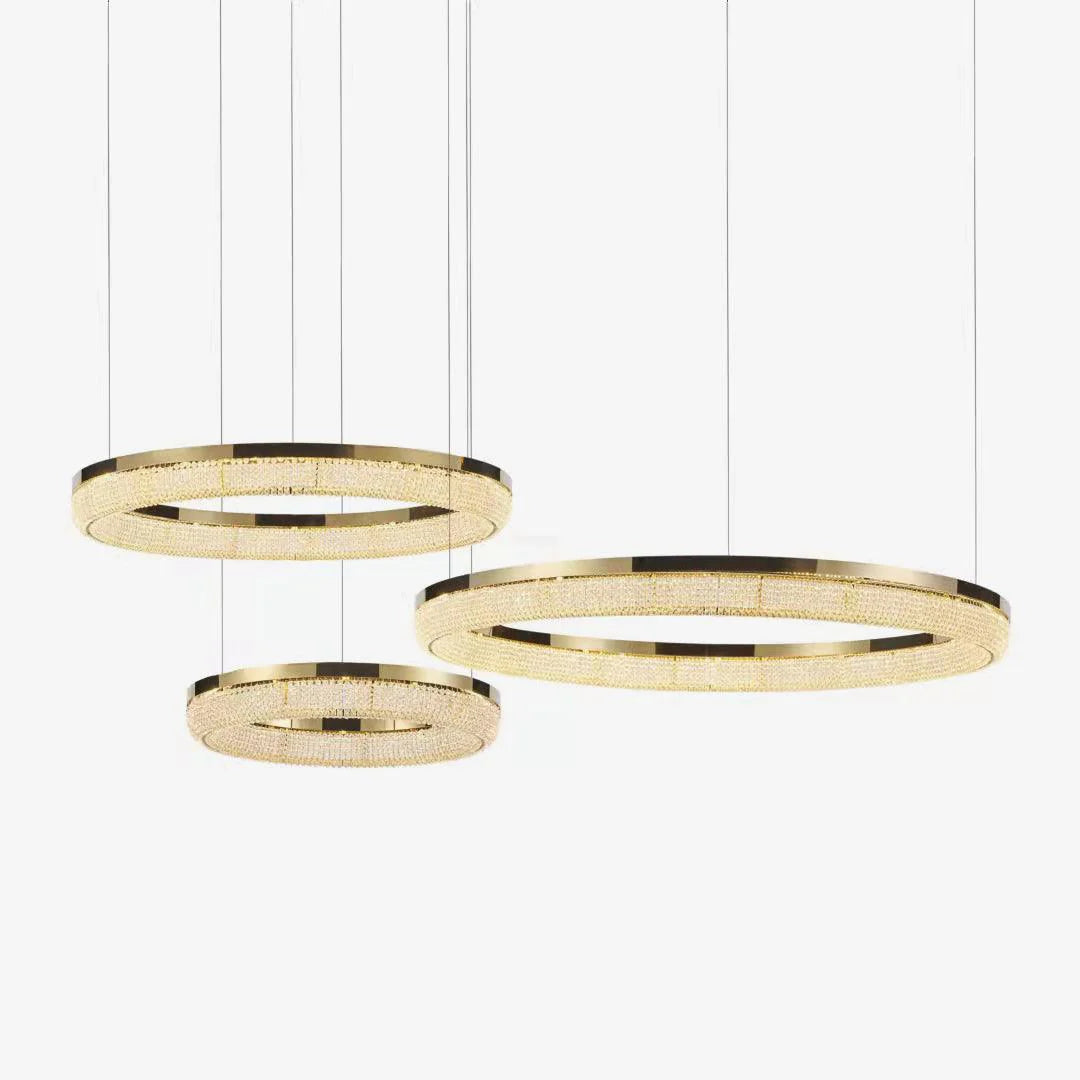 Muse Crystal Ring LED Chandelier