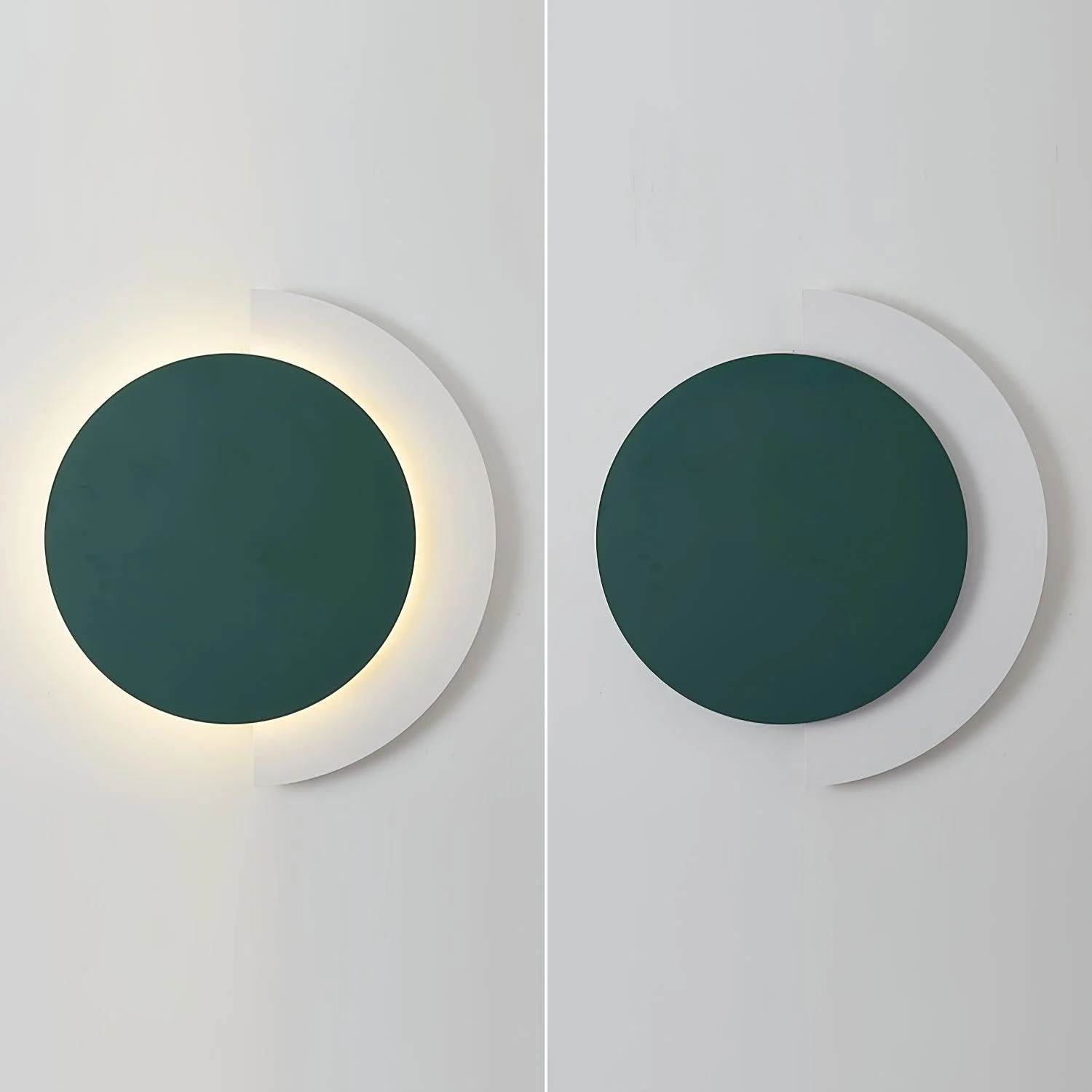 Edge Minimalismo Redondeado Acrílico Metal Lámpara de Pared Dormitorio Salón