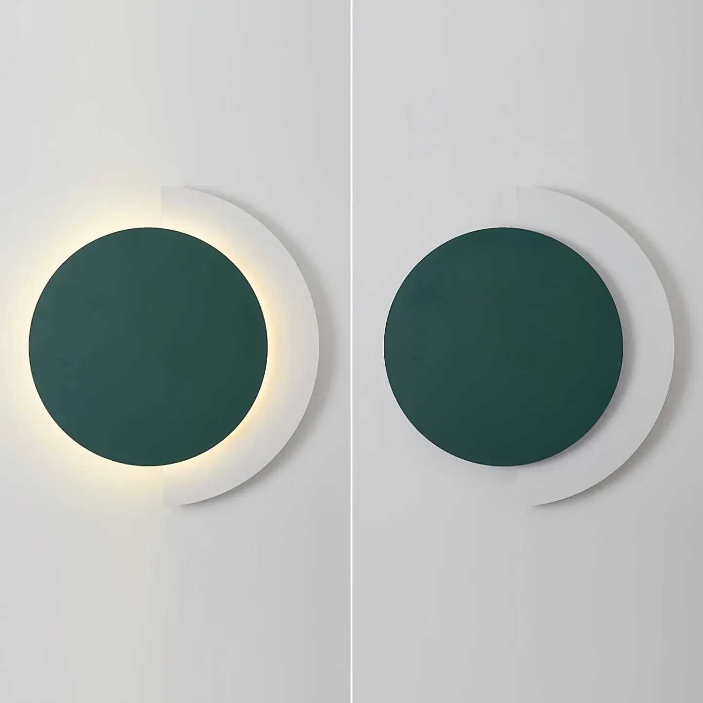 Edge Minimalismo Redondeado Acrílico Metal Lámpara de Pared Dormitorio Salón