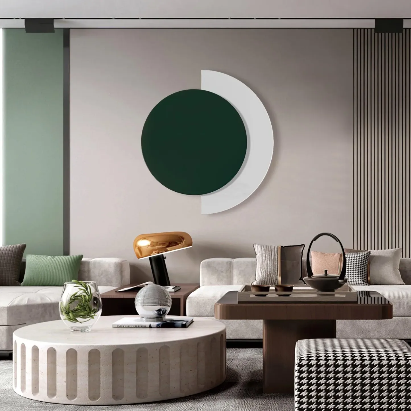 Edge Minimalismo Redondeado Acrílico Metal Lámpara de Pared Dormitorio Salón